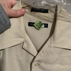 George Beene tan short sleeve